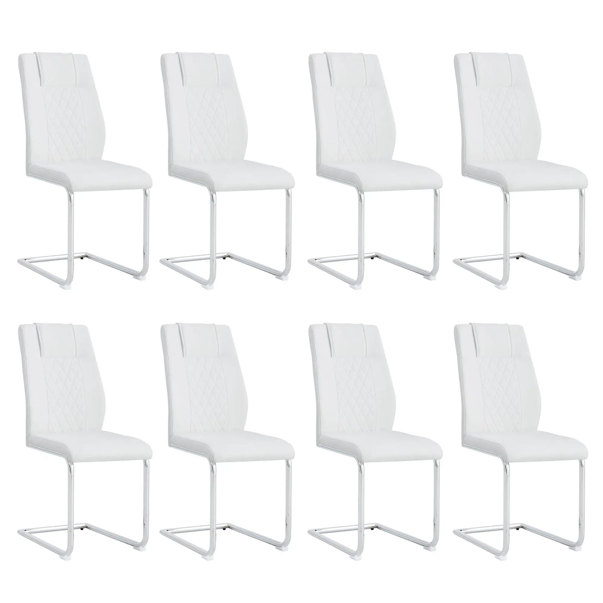 Modern Dining Chairs With Padded Seat, Metal Legs by HouseOfZazla