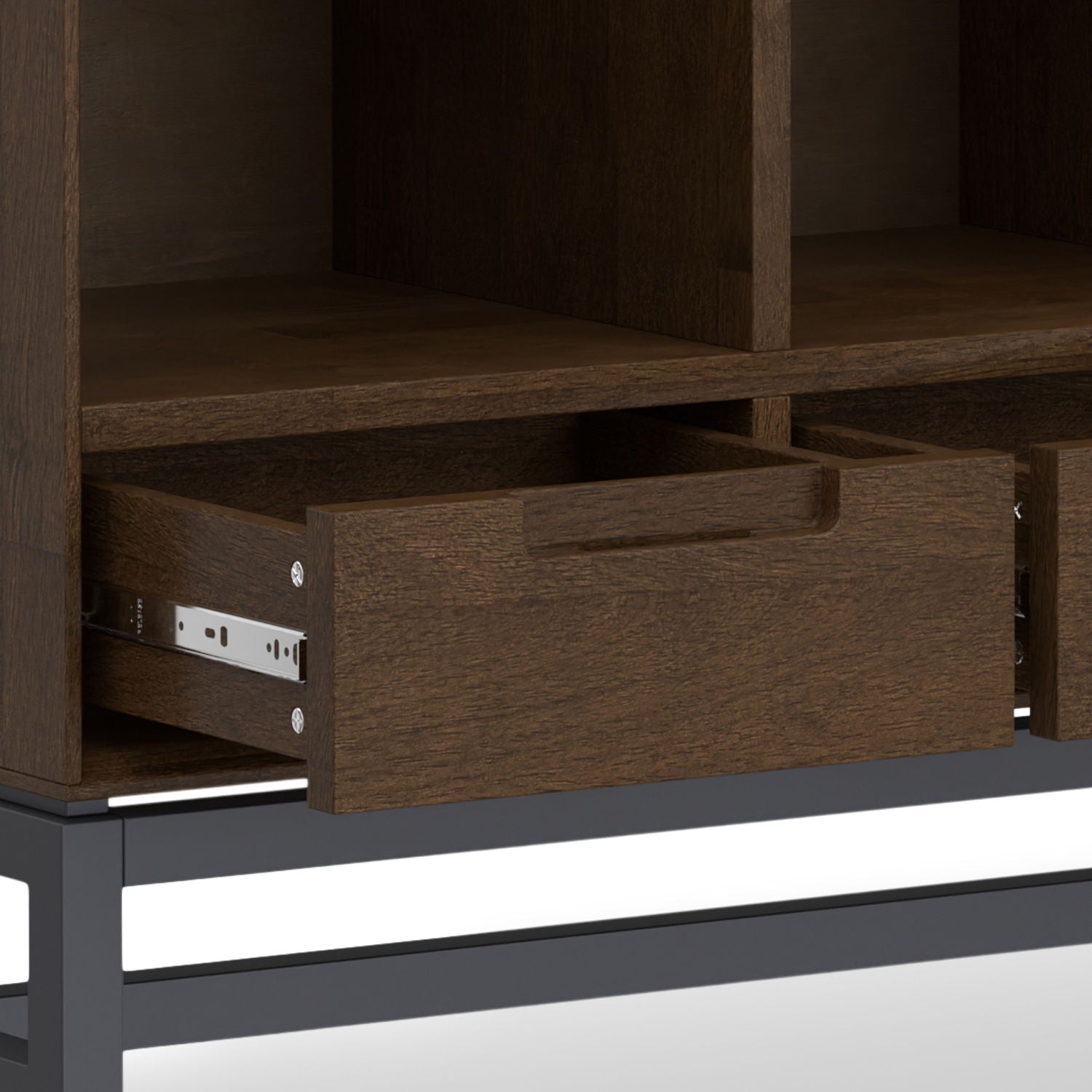 Banting - 9 Cube Bookcase With Drawers - Walnut Brown by HouseOfZazla