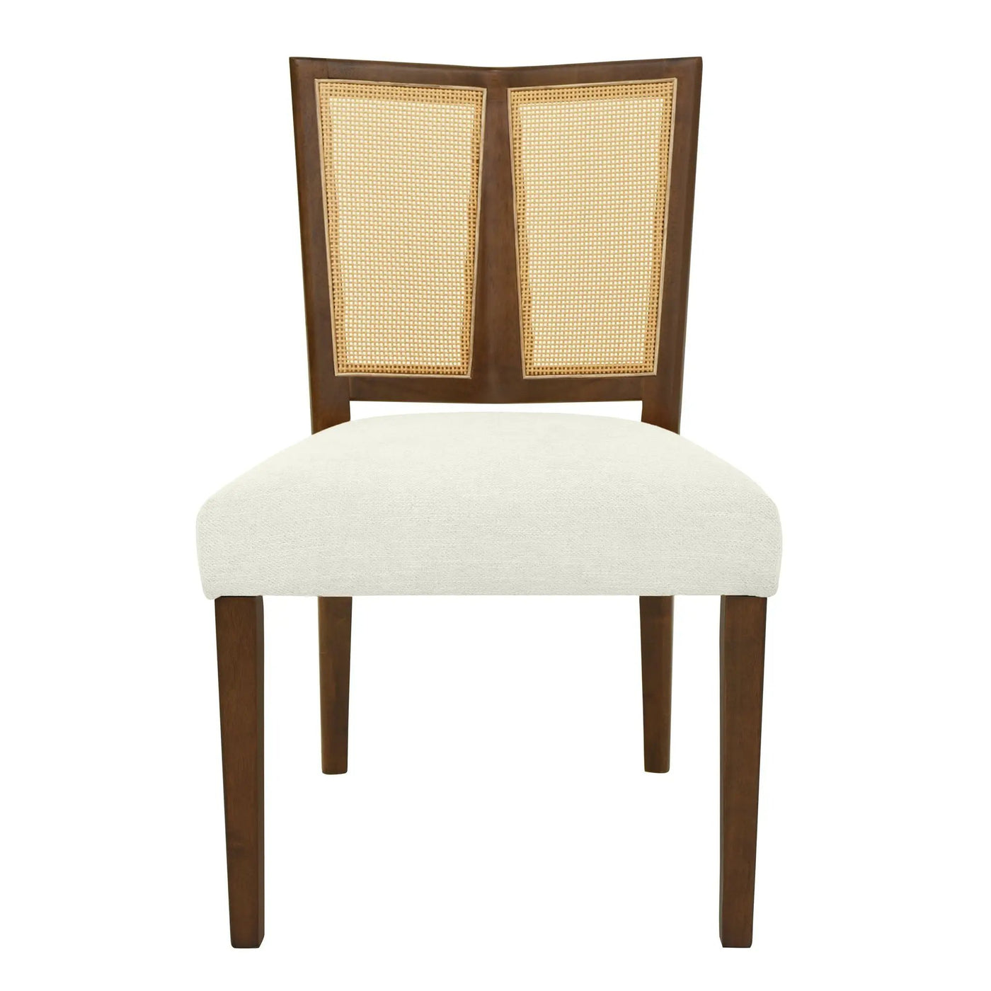 Mid Century Rattan Dining Chair Without Arms Set by HouseOfZazla