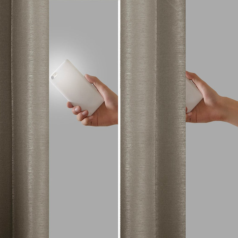 Twist Tab Total Blackout Window Curtain Panel Pewter 50x84 by HouseOfZazla