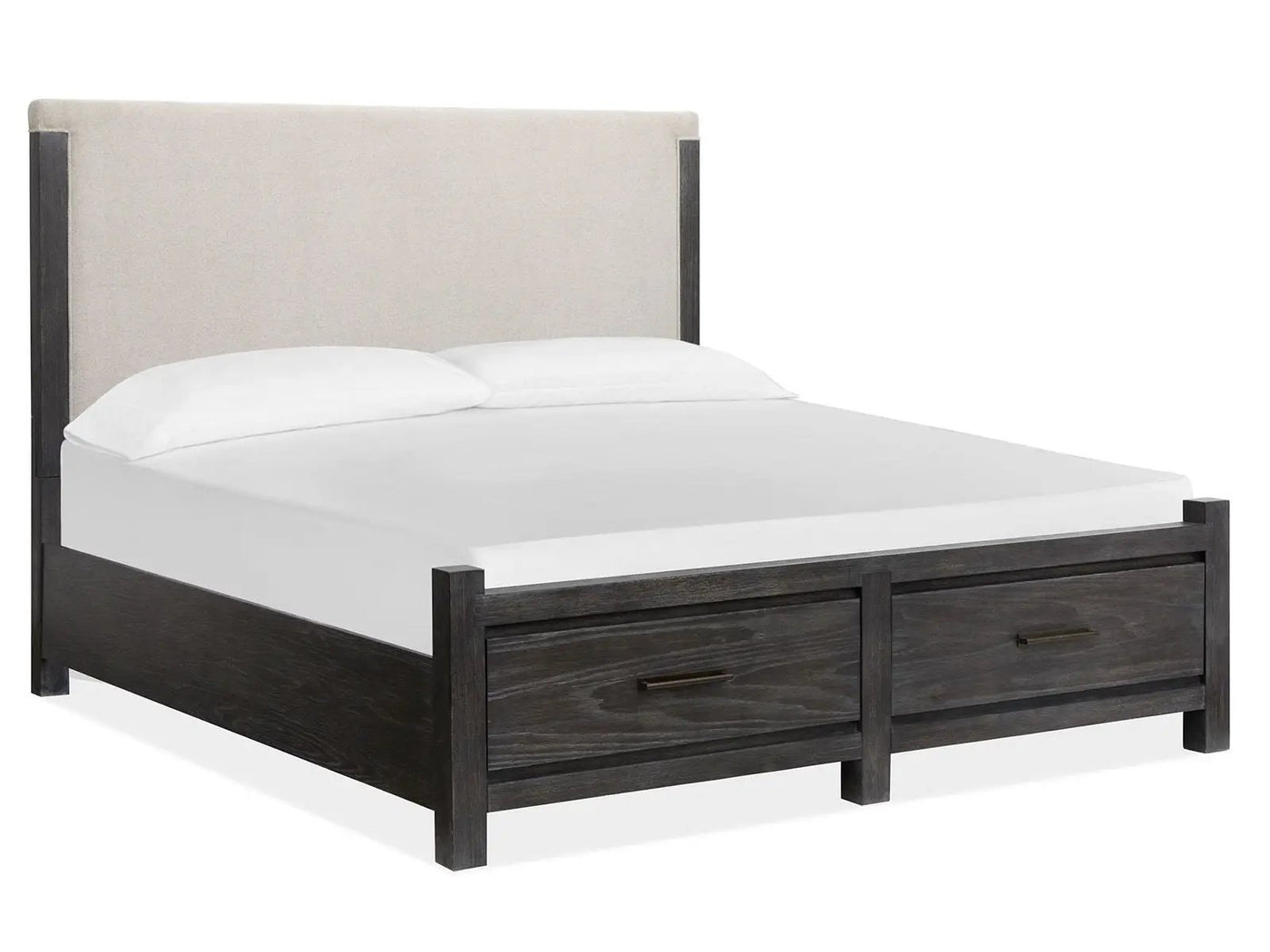 Plum Creek - Upholstered Panel Storage Bed by Unique Piece Furniture