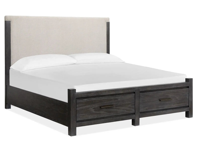 Plum Creek - Upholstered Panel Storage Bed by Unique Piece Furniture