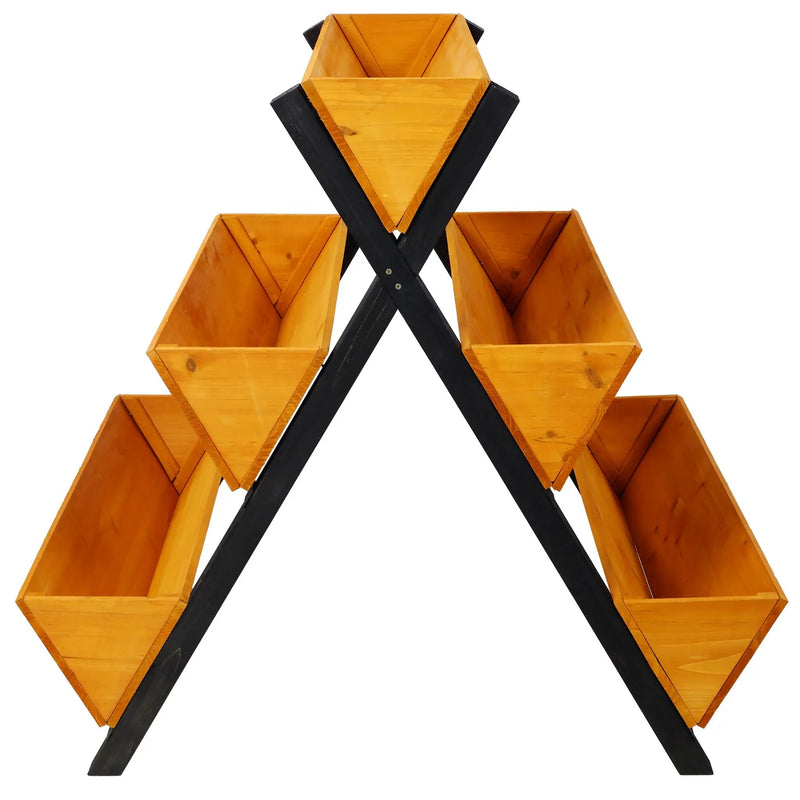3 Tiers Wooden Vertical Raised Garden Bed with Legs by HouseOfZazla