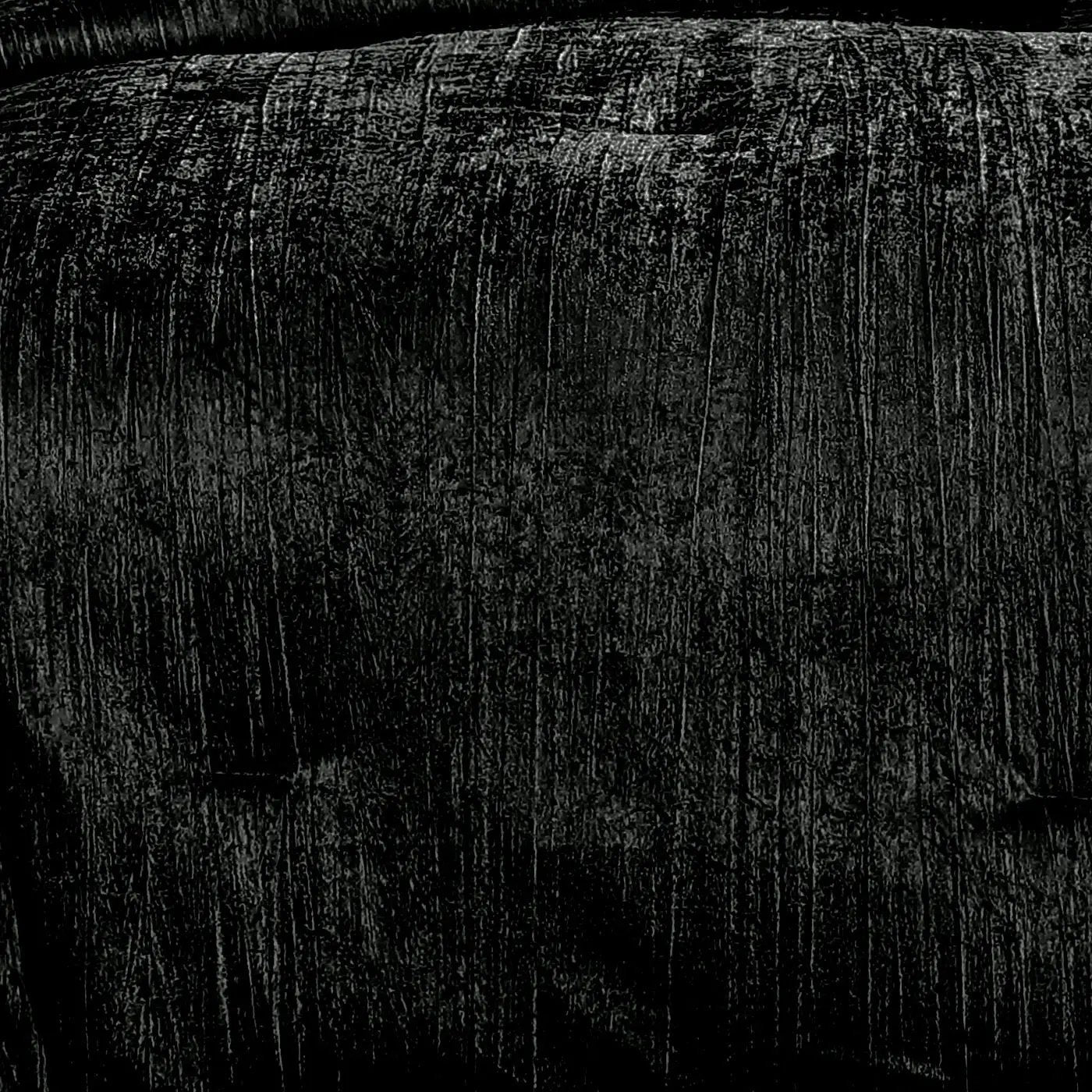 Turin 7 Piece Black Crinkle Velvet Comforter Set by HouseOfZazla