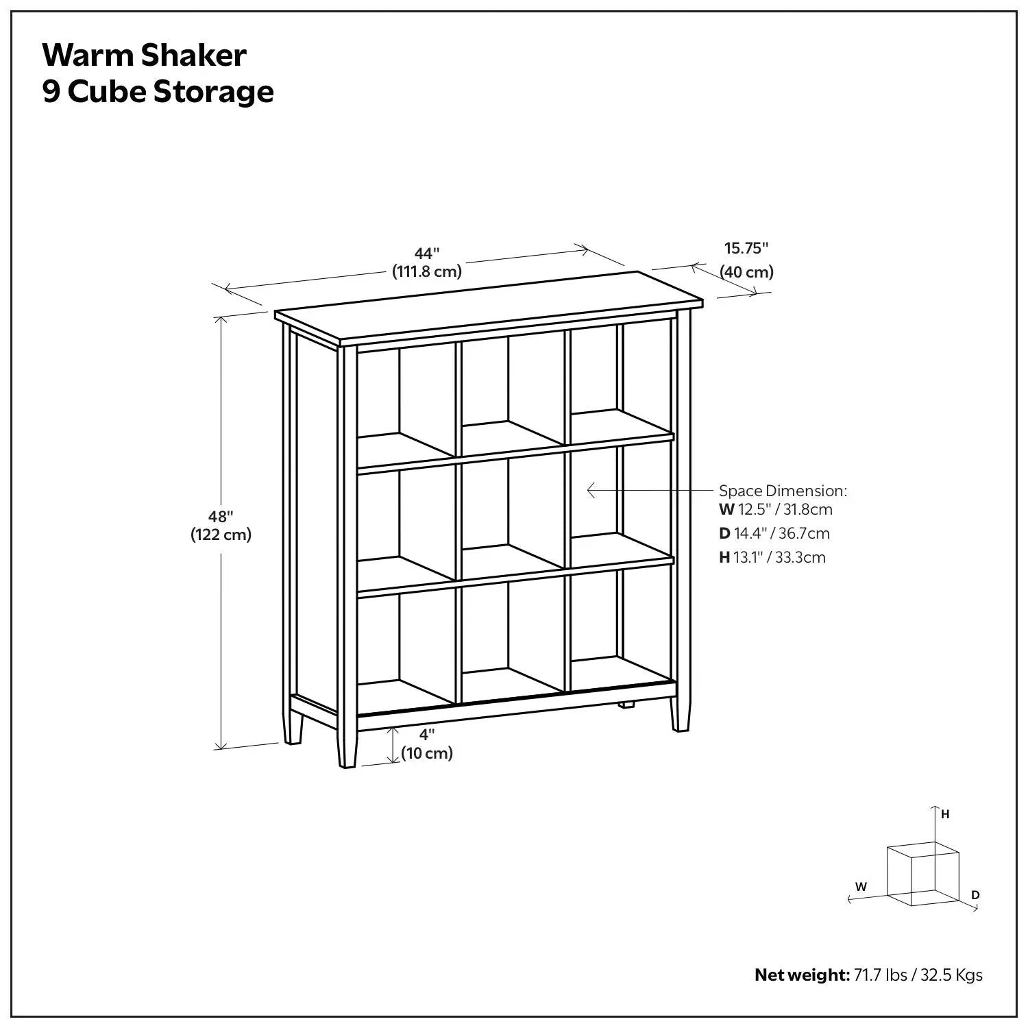 Warm Shaker - Handcrafted Cube Storage by HouseOfZazla