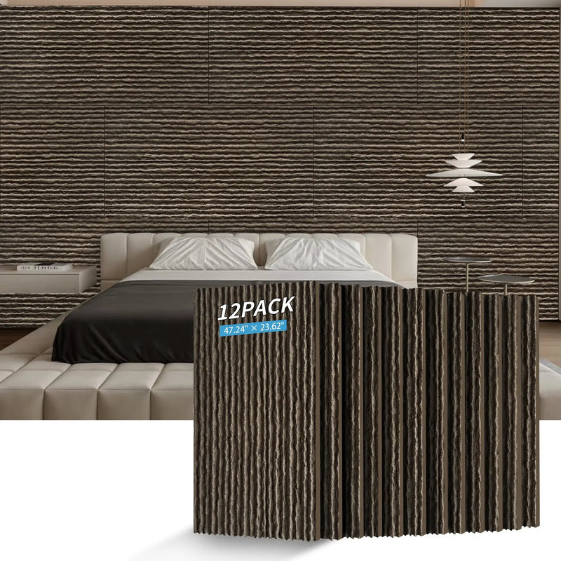 3D Faux Stone Wall Panels - 12 PCS PU Wainscoting by HouseOfZazla