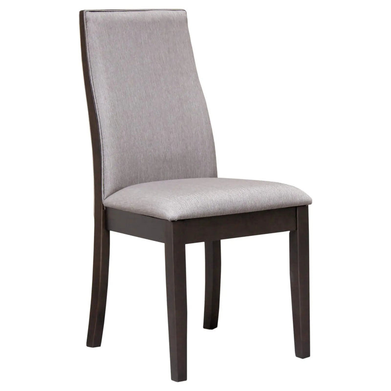 Upholstered Dining Chair (Set of 2) - Taupe / Brown by HouseOfZazla