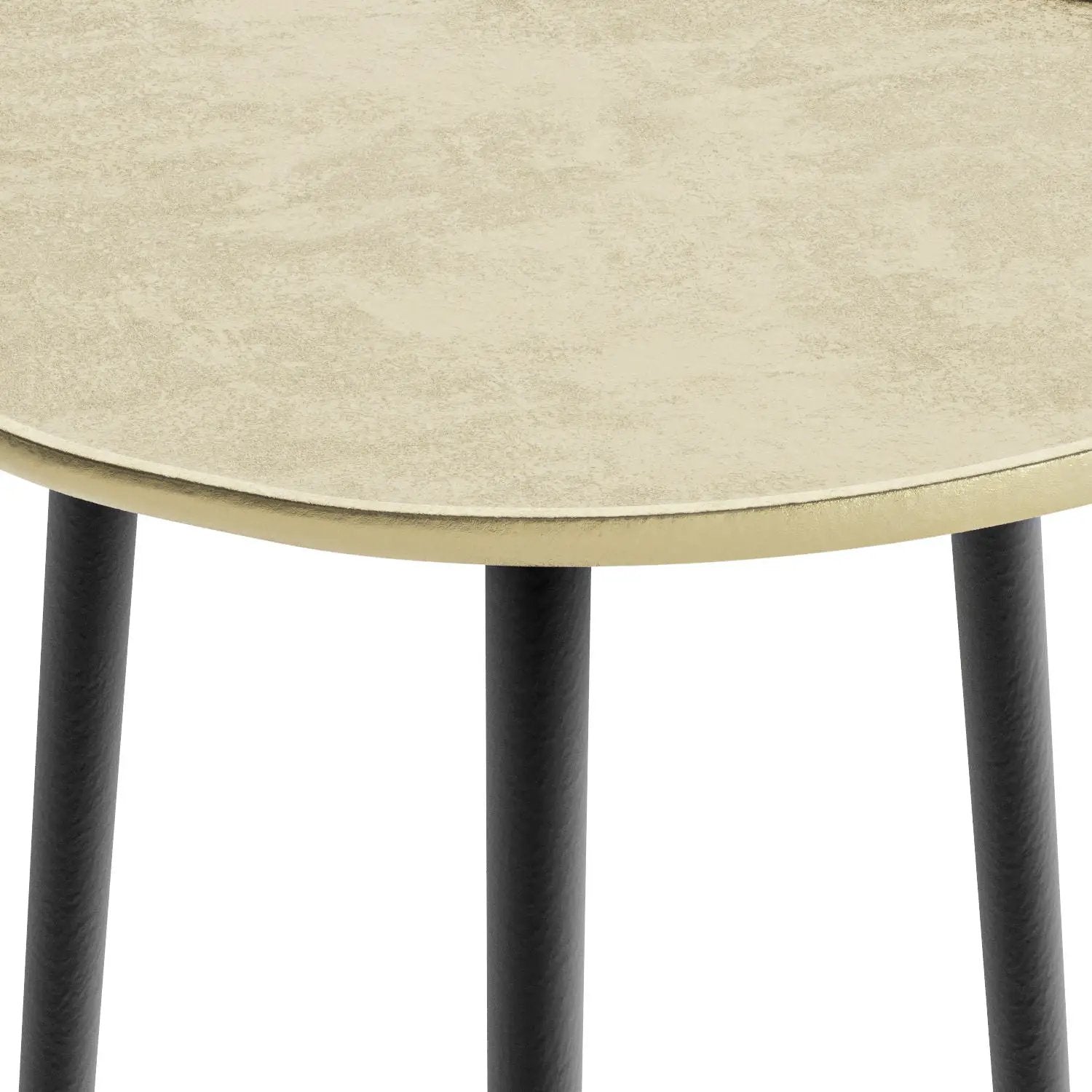 Tanner - Metal Side Table - Gold by HouseOfZazla