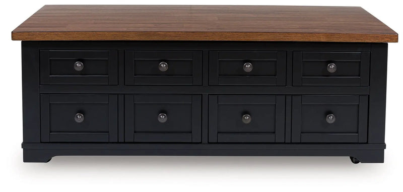 Wildenauer - Lift Top Cocktail Table - Brown / Black by Unique Piece Furniture