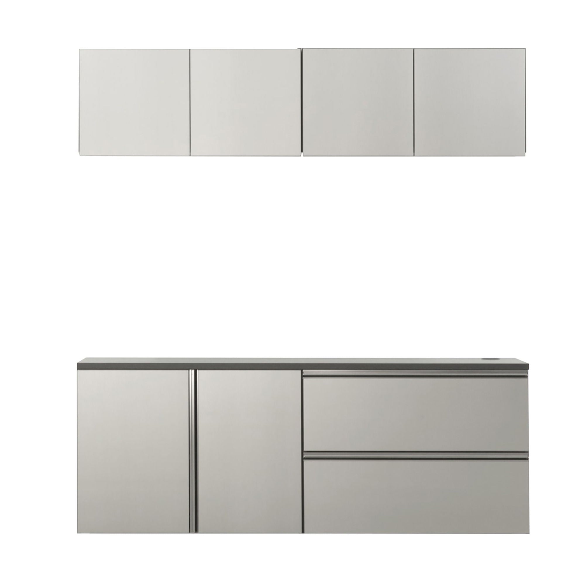 Nova Series - Garage Cabinet Set C - Metallic Gray by HouseOfZazla