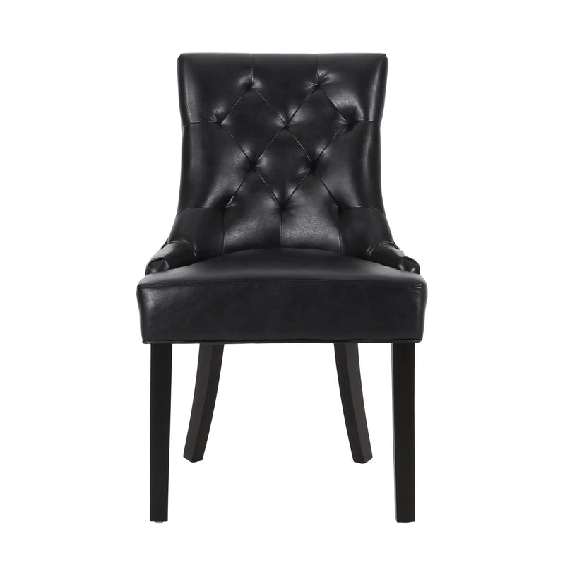 Cheney Contemporary Dining Chair Tufted Upholstery (Set of 2) by HouseOfZazla