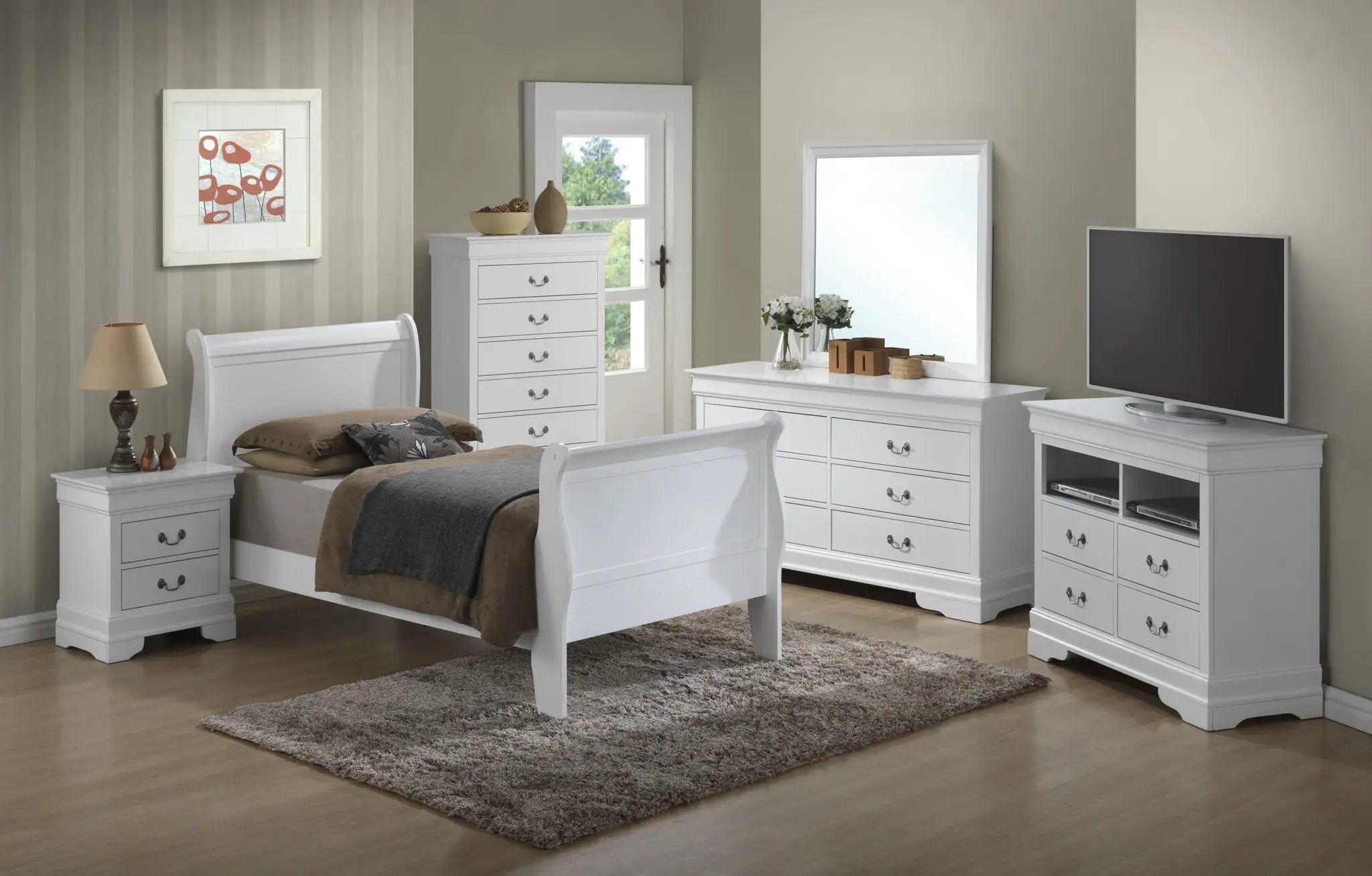 Panel Sleigh Bed by HouseOfZazla