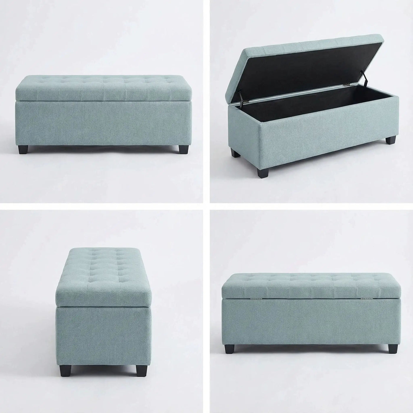 Elegant Tufted Storage Ottoman Bench by HouseOfZazla