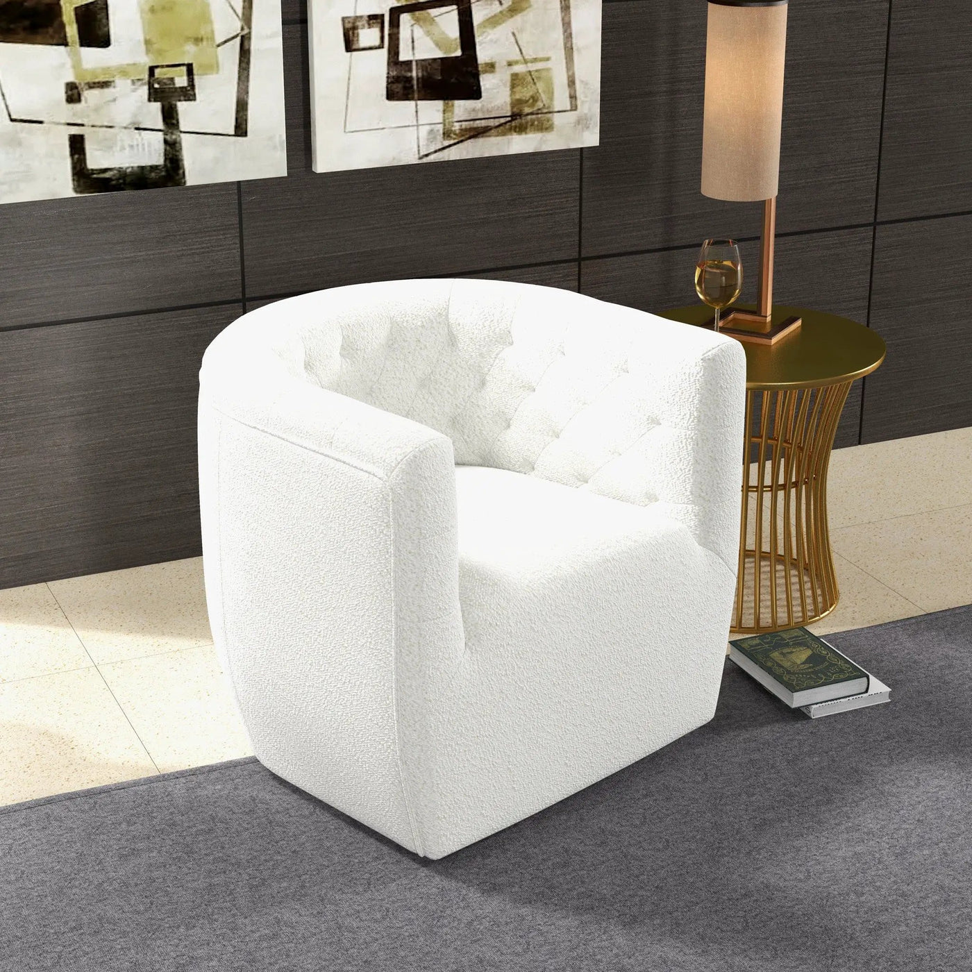 Delaney - Ergonomic Design Swivel Chair by HouseOfZazla