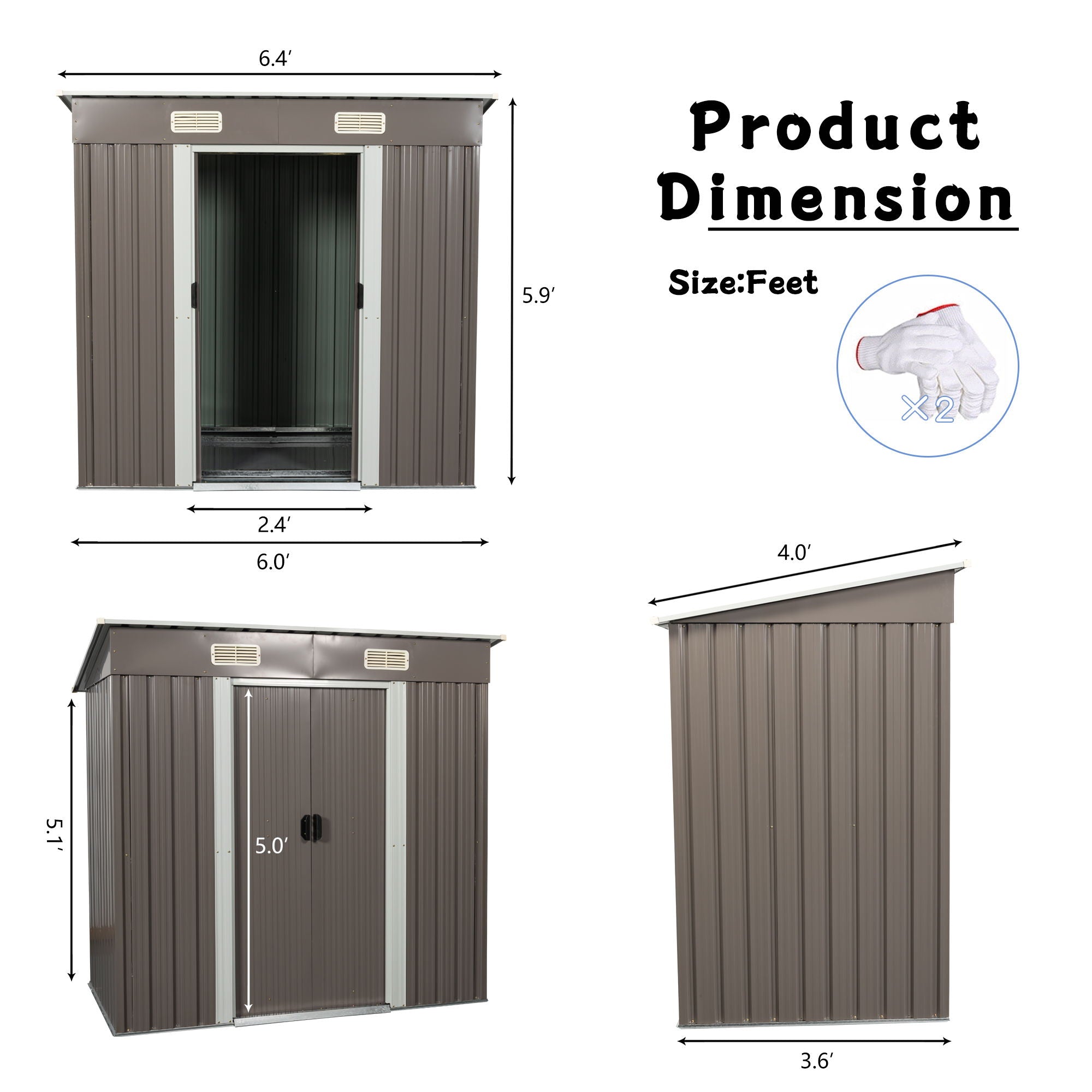 Outdoor Storage Shed by HouseOfZazla