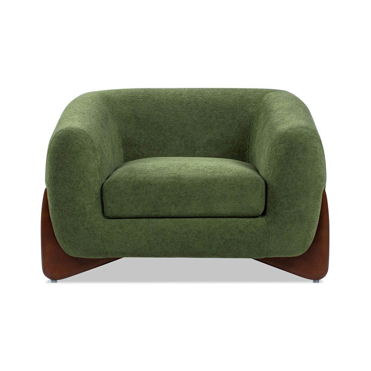 Sherpa Arm Chair with Removable Cushion - Black, White, Dark Green, photo 10 of 30