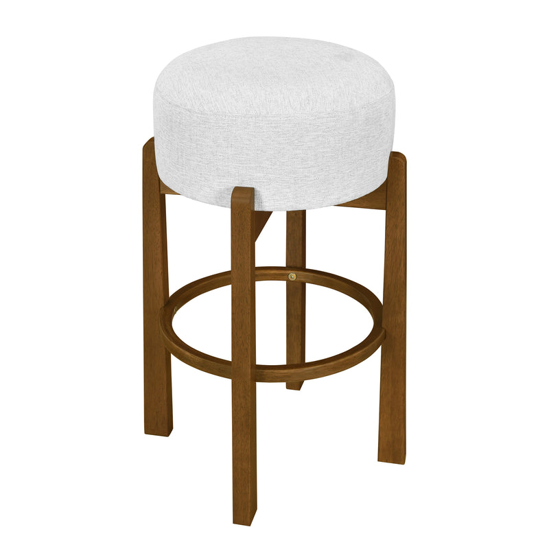 Vera Indoor Wooden Upholstered Barstool - Dark by HouseOfZazla