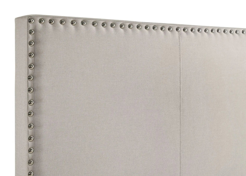 Boyd Upholstered California King Panel Bed Ivory by Unique Piece Furniture