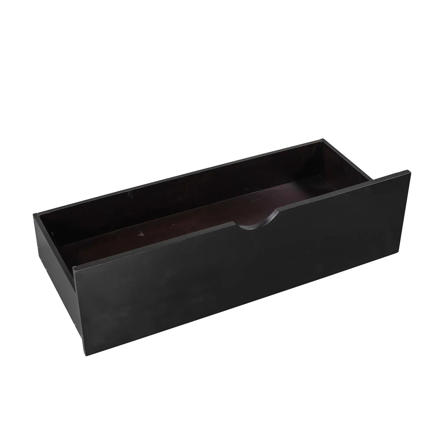 L Shaped Platform Bed With Trundle And Drawers Linked With Built In Desk by HouseOfZazla