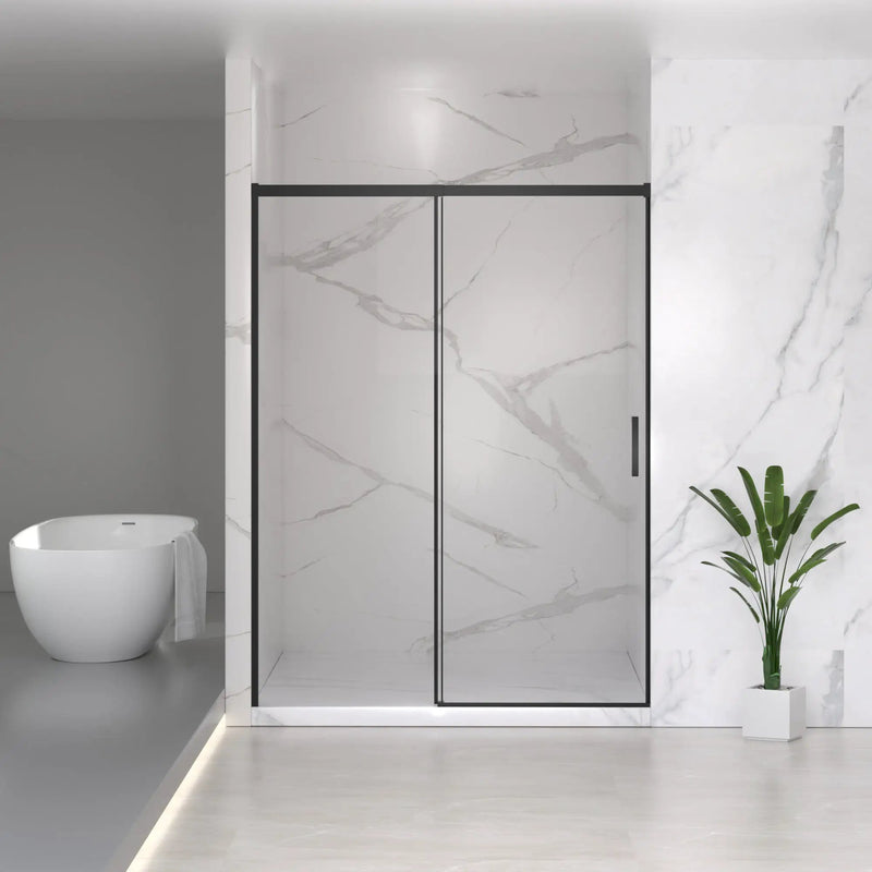 56-60" W x 74" H Semi-Frameless Sliding Shower Door by HouseOfZazla