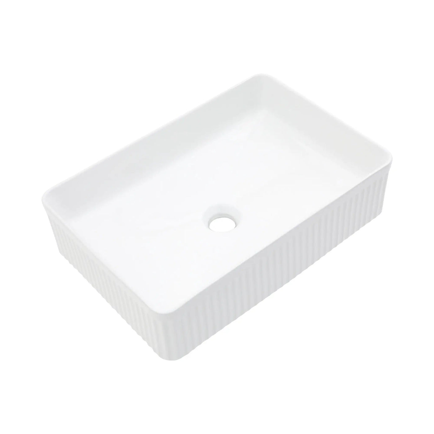 Modern Ceramic Rectangular Vessel Bathroom Sink by HouseOfZazla