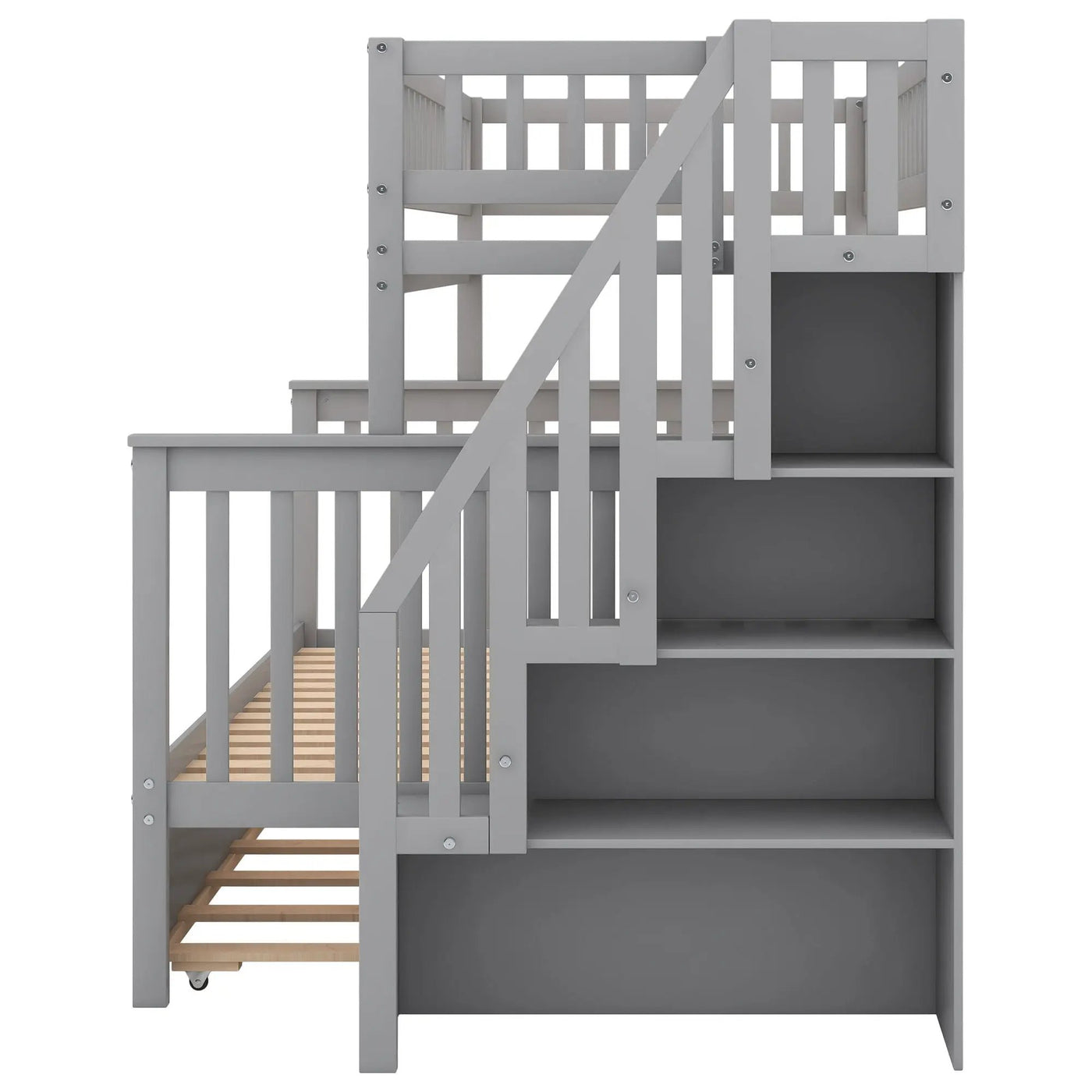Bunk Bed With Staircase by HouseOfZazla