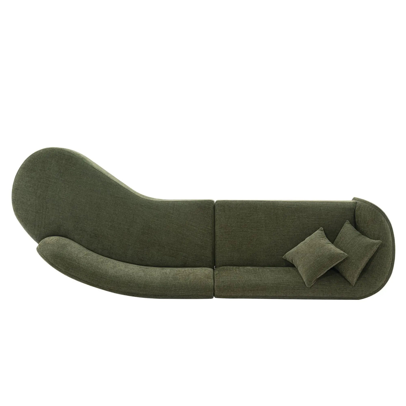 Daria - Sofa Sectional With Pillows, 2 Piece Design by HouseOfZazla