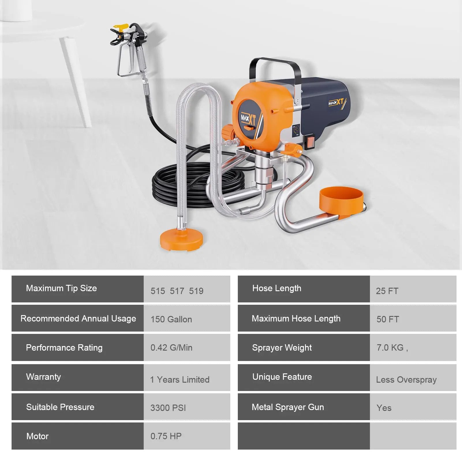 3300PSI Airless Paint Sprayer with Stand by HouseOfZazla