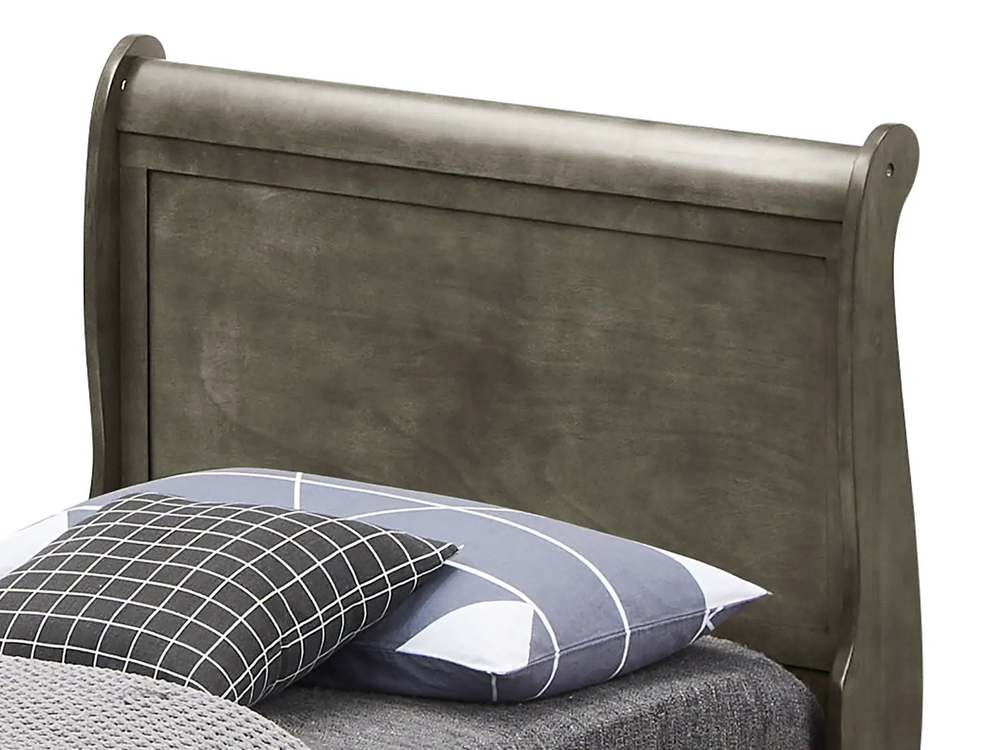 Upholstered Panel Sleigh Bed Design by Unique Piece Furniture