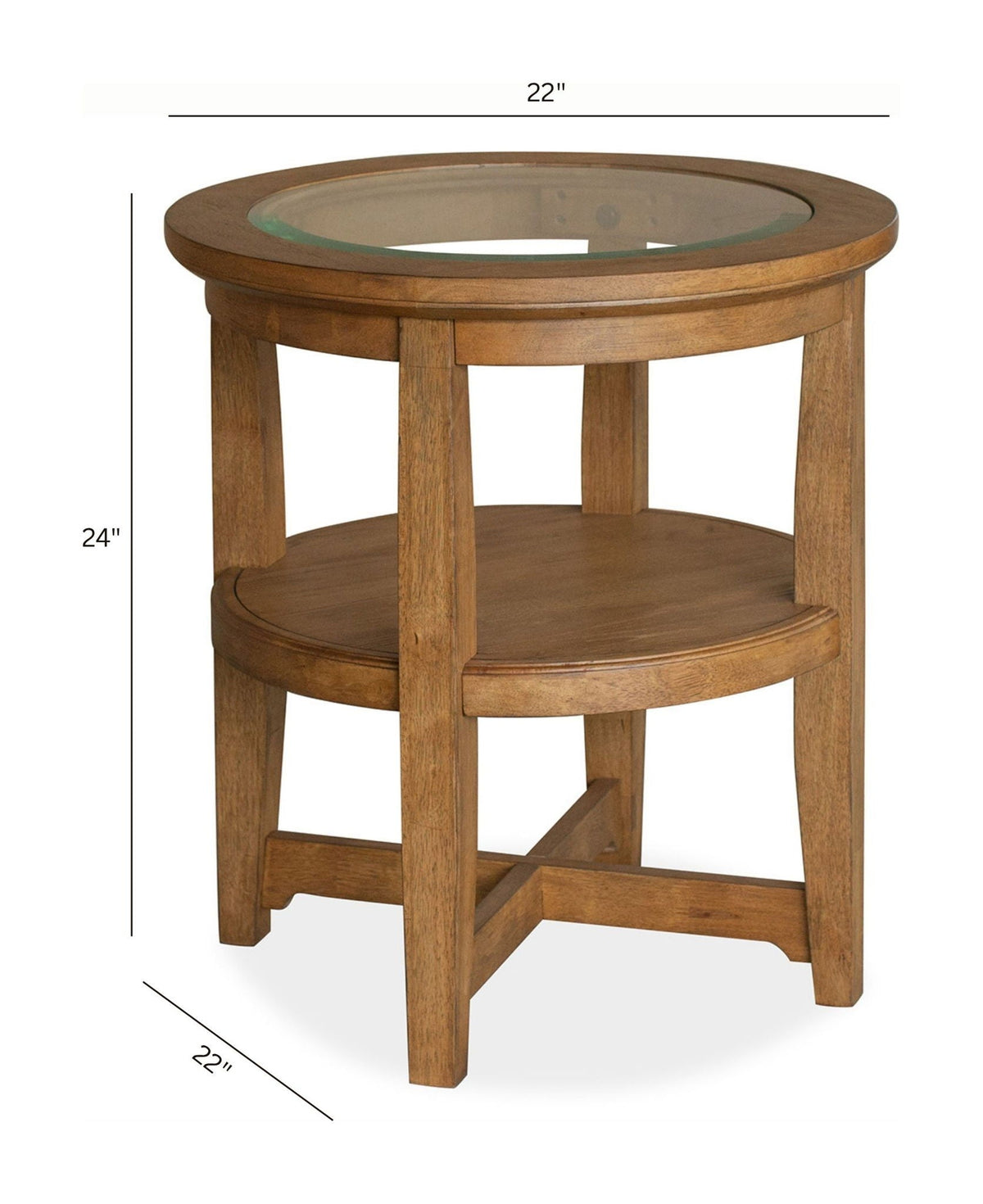 Durant - Shelf End Table - Honey Brown, photo 3 of 3