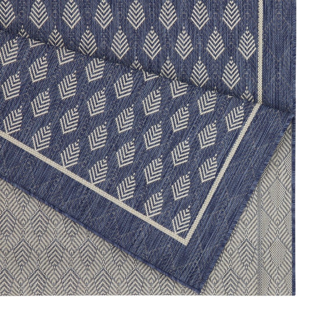 Sunshine - 5'3" X 7'3" Indoor & Outdoor Area Rug - Blue by HouseOfZazla