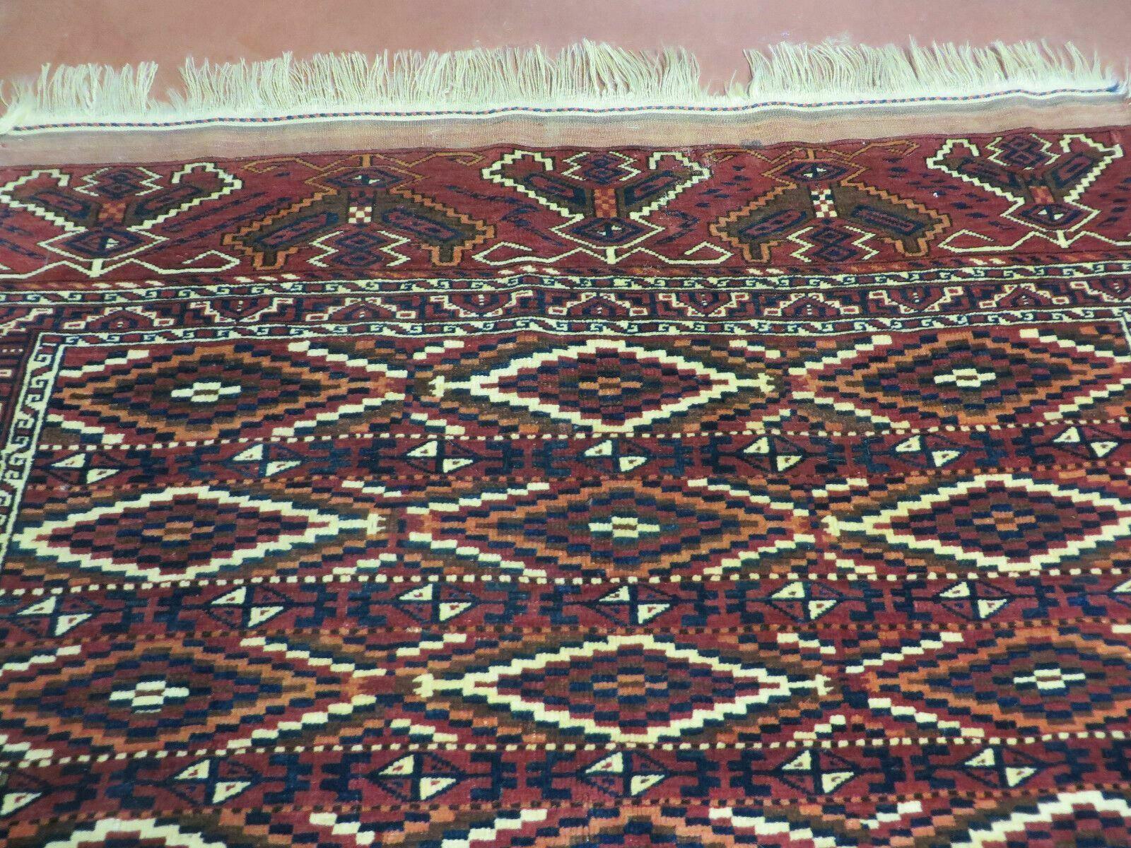 4' X 8' Antique Handmade Russian Bokhara Turkoman Yamud Wool Rug Carpet Nice by Jewel Rugs