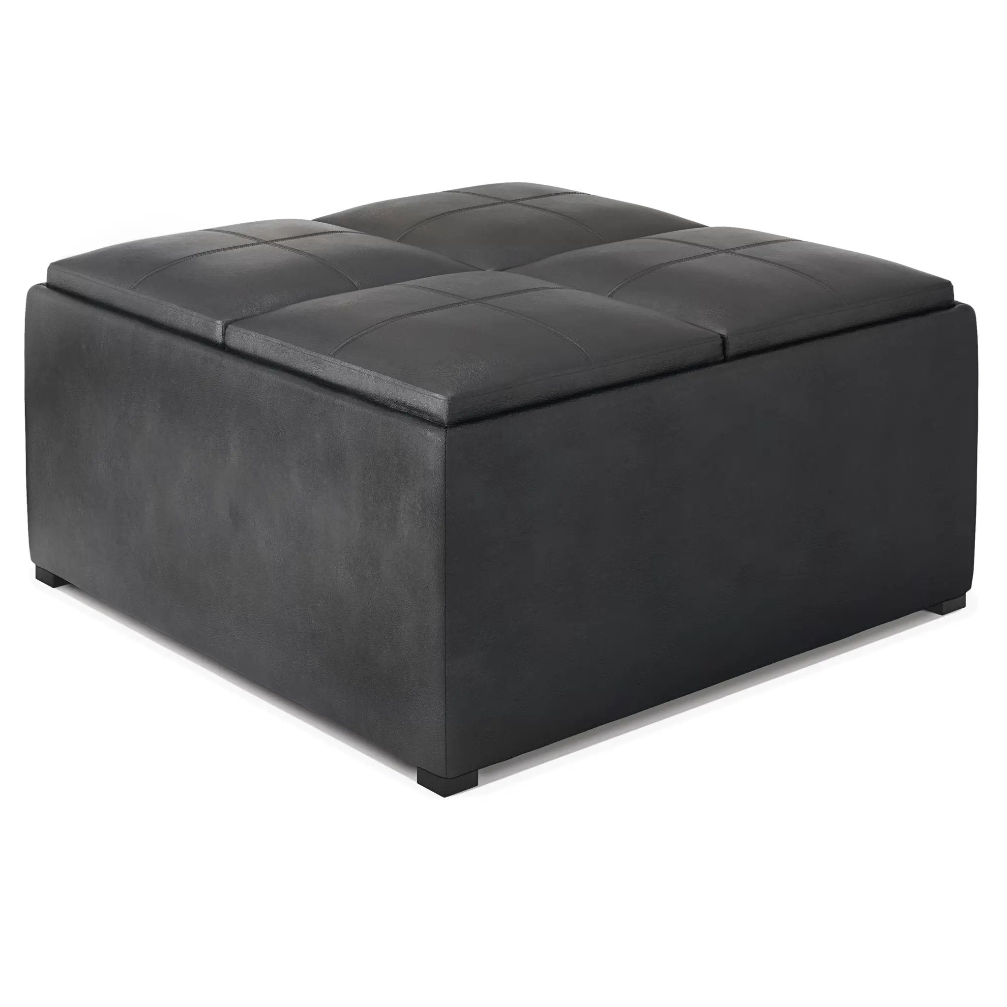 Avalon - Upholstered Square Coffee Table Storage Ottoman by Unique Piece Furniture