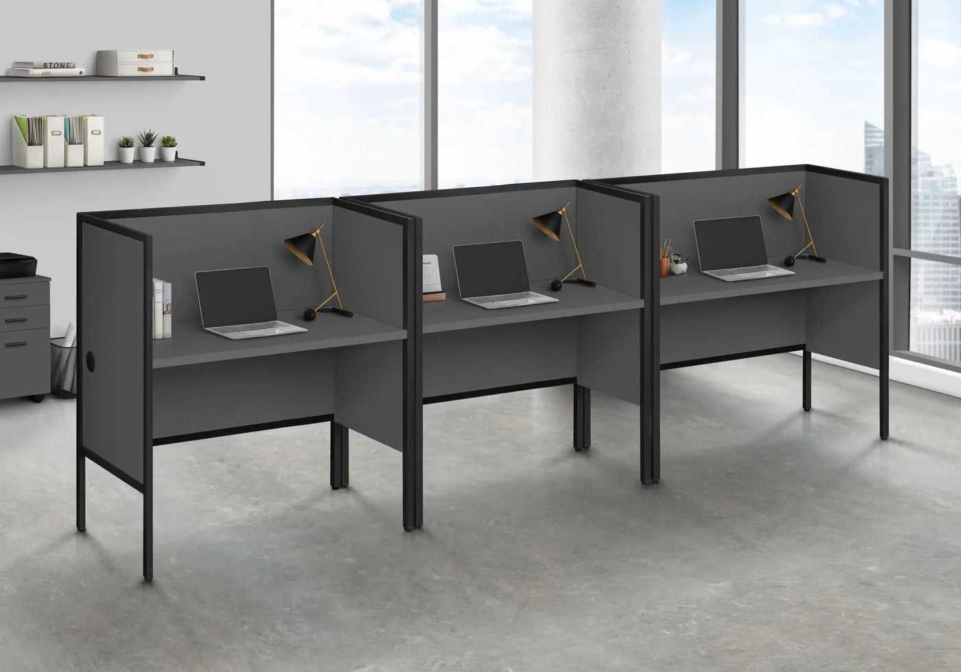 Office Cubicle Desk Commercial Grade Contemporary Modern by HouseOfZazla