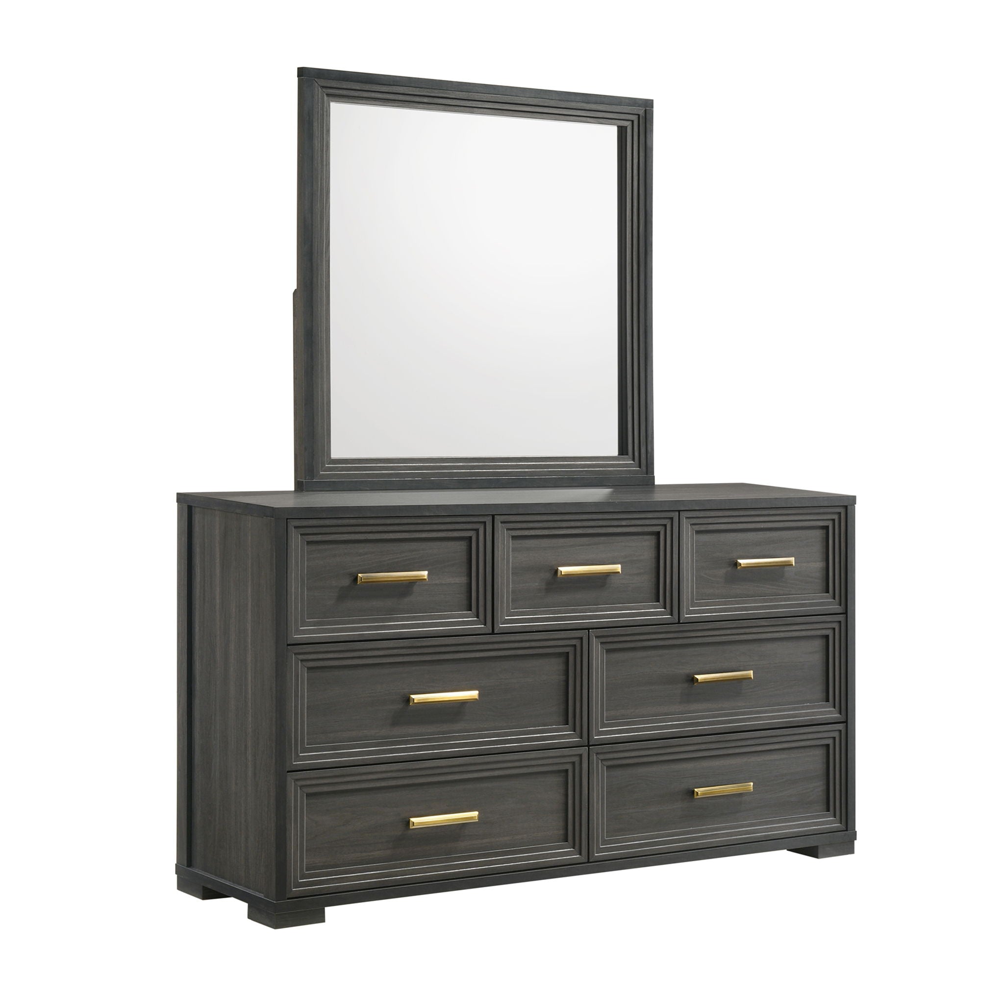 Colorado - Square Mirror (Dresser Not Included) - Charcoal by HouseOfZazla