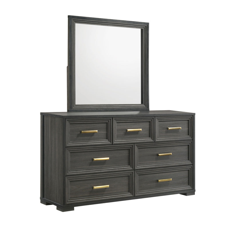 Colorado - Square Mirror (Dresser Not Included) - Charcoal by HouseOfZazla