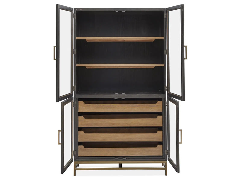 Lindon - Two Tone Dining Cabinet - Dark Brown, photo 3 of 7