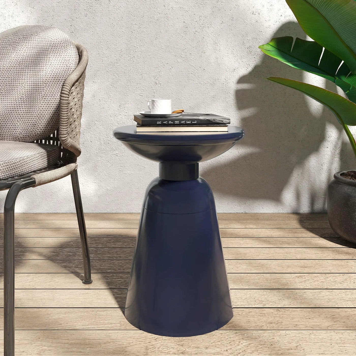Outdoor Modern Metal End Large Table by HouseOfZazla