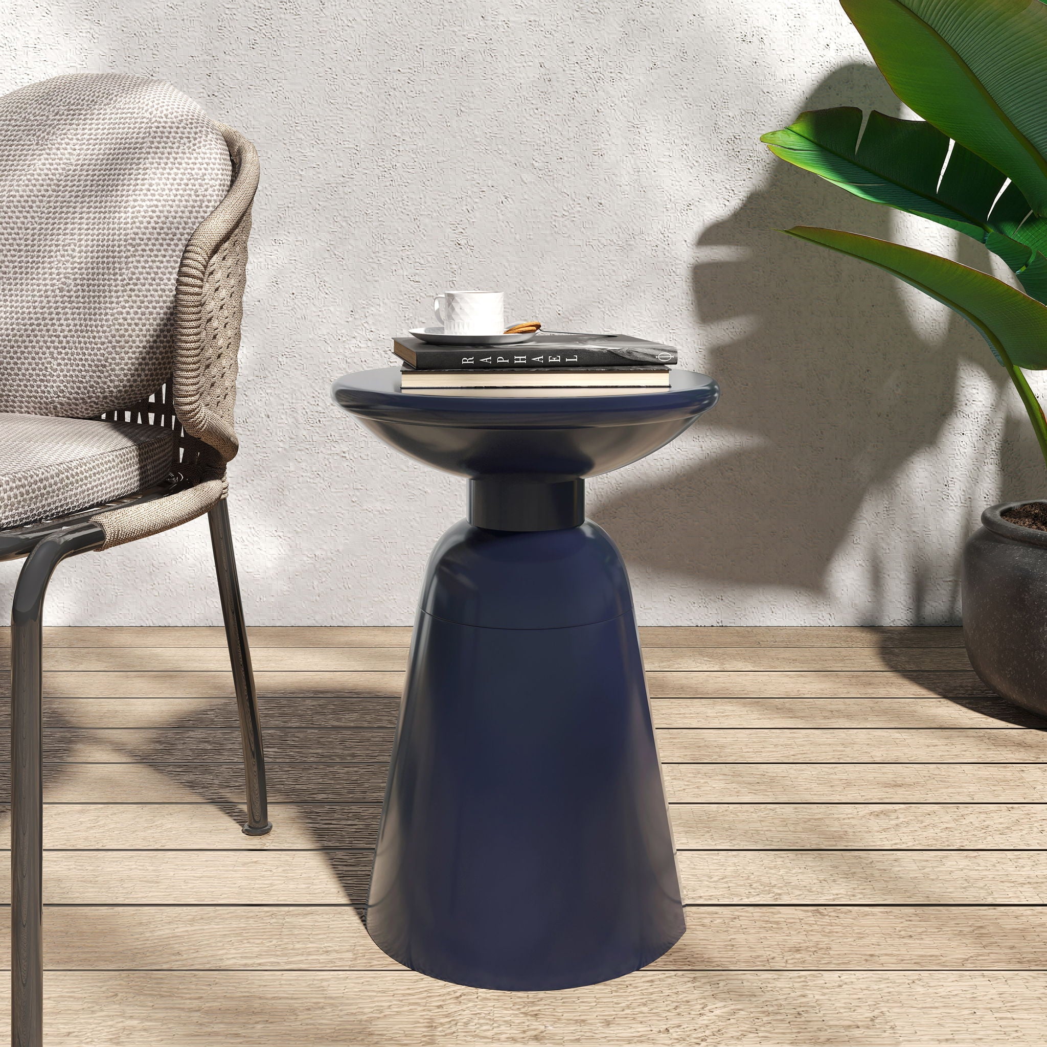 Outdoor Modern Metal End Large Table by HouseOfZazla