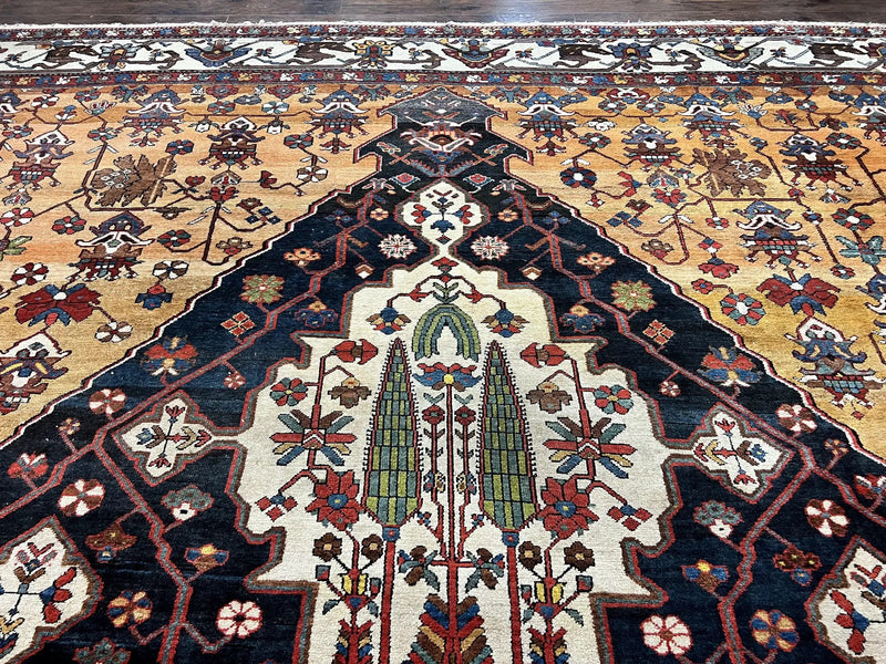 Antique Persian Bakhtiari Rug 14x19 – Rare Palace Size Carpet by Jewel Rugs