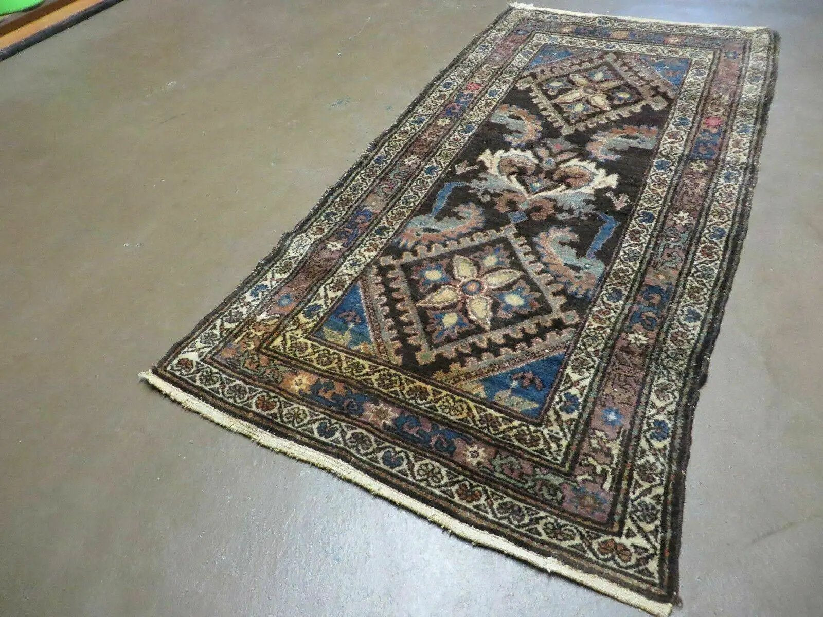 3' X 6' Antique Handmade India Floral Oriental Wool Rug Veg Dyes Nice by Jewel Rugs