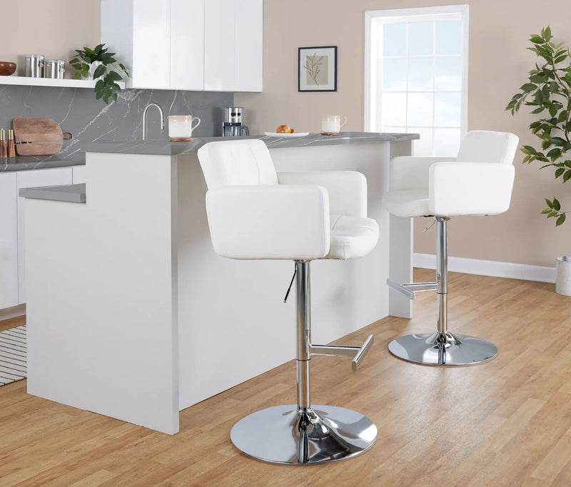 Stout - Contemporary Adjustable Barstool With Swivel by Unique Piece Furniture