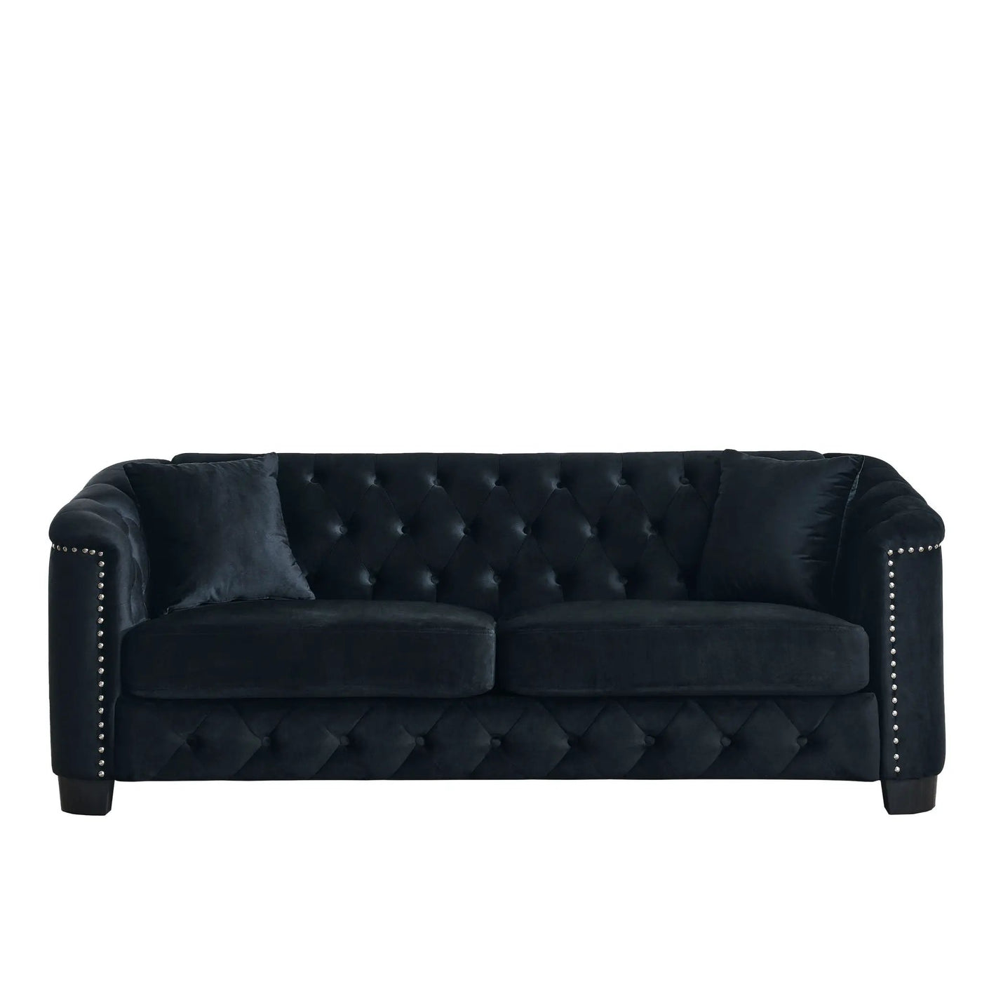 Modern Chesterfield Sofa With Tufted Backrest For Living Room by HouseOfZazla