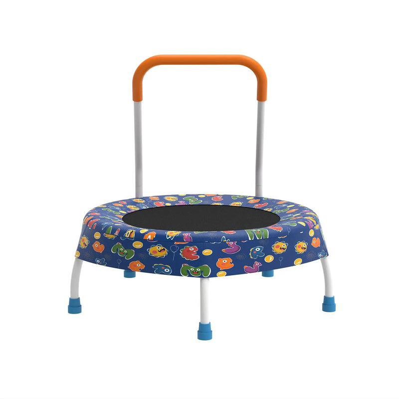 28-Inch Toddler Trampoline for Kids with Handle by HouseOfZazla