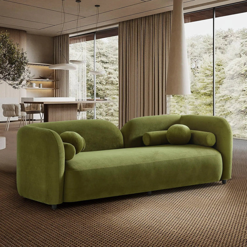 Donna Japandi Style Olive Sofa by HouseOfZazla