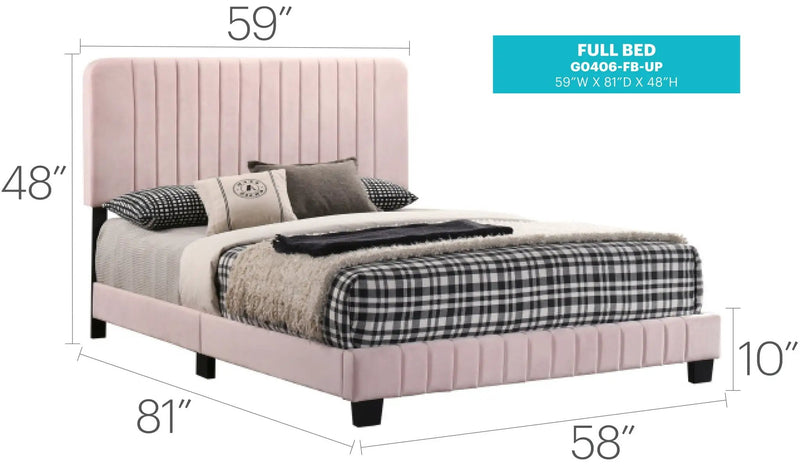 Channel Tufted Bed by Unique Piece Furniture