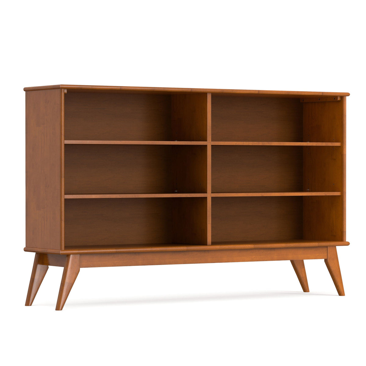Handcrafted Low Bookcase with Open Cube Shelves - Multiple Finishes, photo 2 of 40