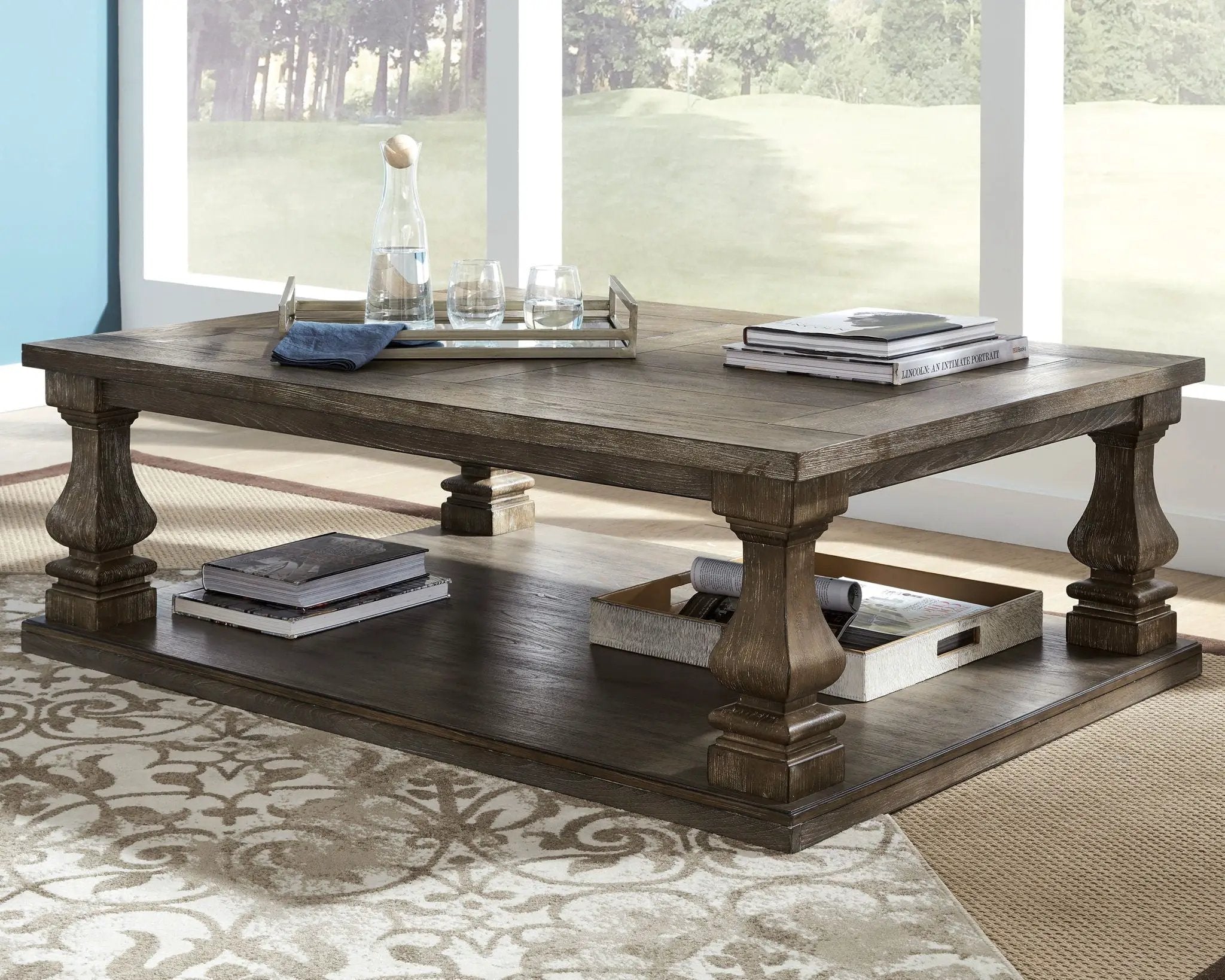 Johnelle - Rectangular Cocktail Table - Gray by Unique Piece Furniture