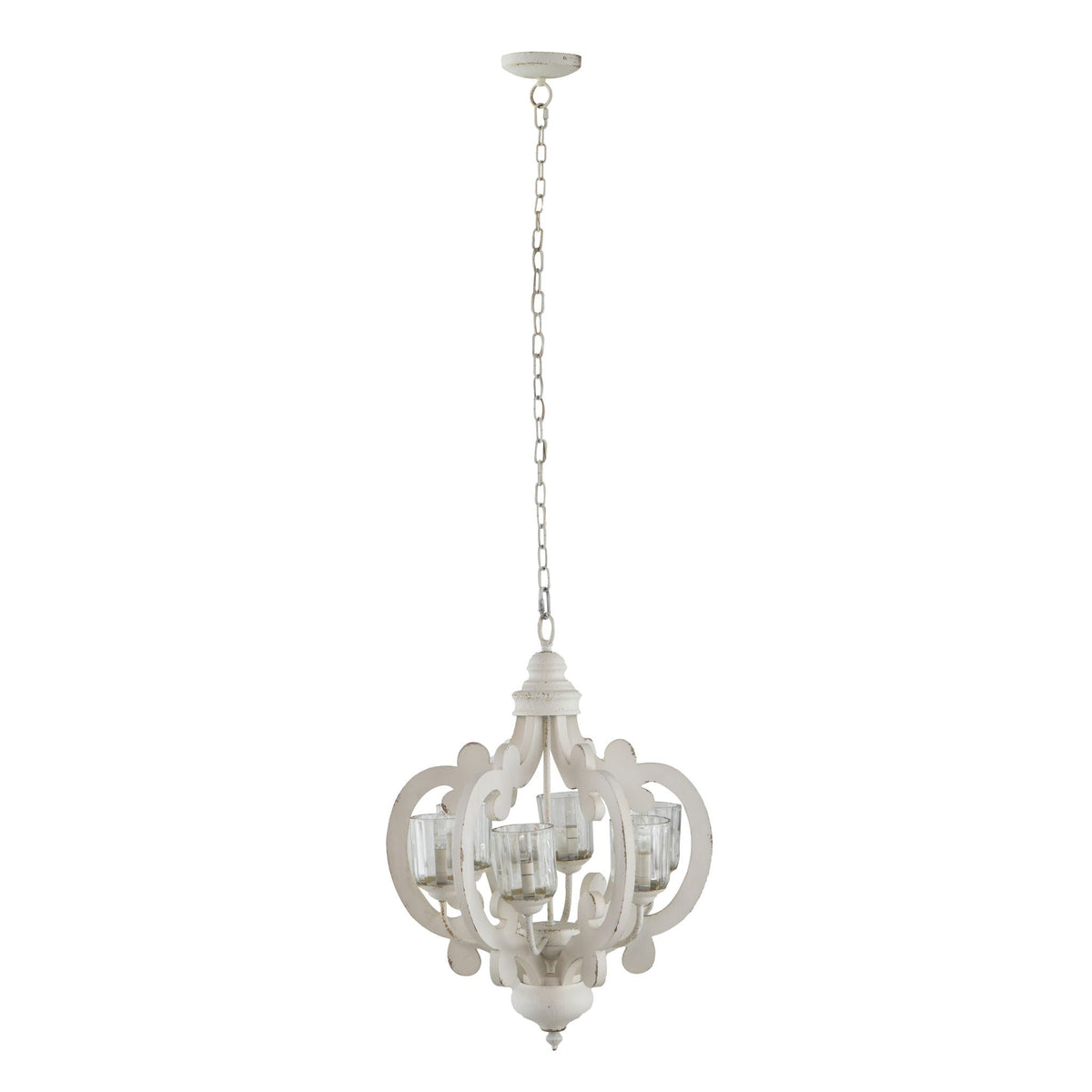 Farmhouse Chandelier with Adjustable Chain - Multiple Colors, photo 12 of 40