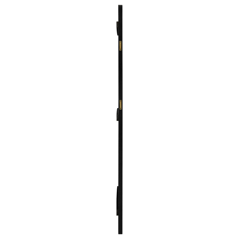 Arini Cane Weave Full Length Standing Floor Mirror Black by Unique Piece Furniture